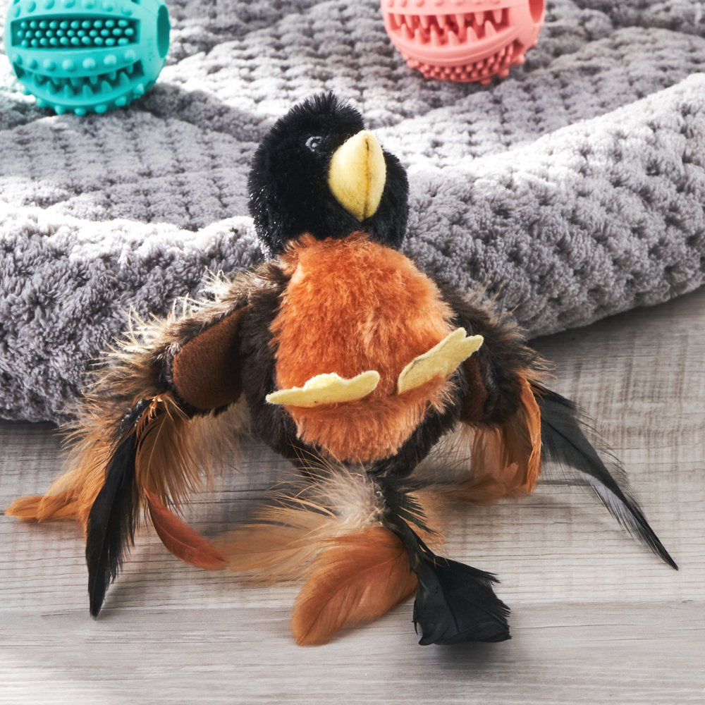 Vibrant Life Rockin' Robin Catnip Filled Plush Bird Cat Toy with Feathers Animals & Pet Supplies > Pet Supplies > Cat Supplies > Cat Toys Vibrant Life   