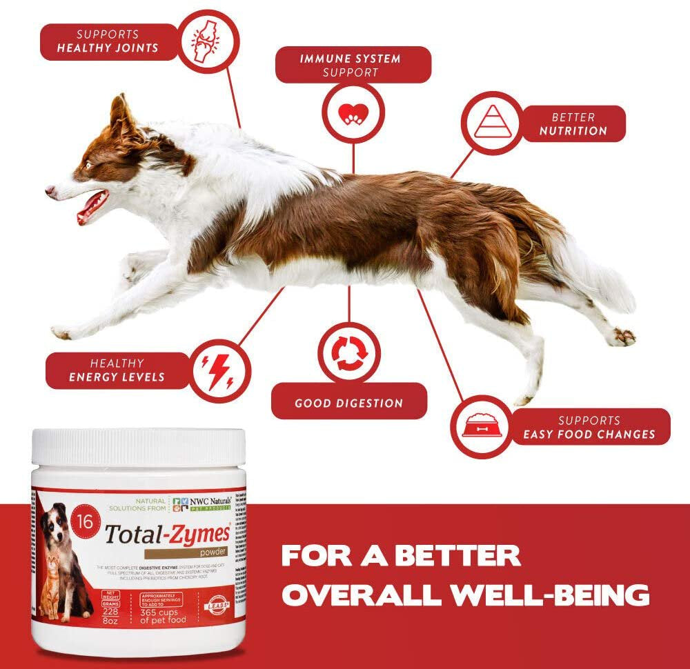 NWC Naturals- Total-Zymes - Enzymes for Canines and Felines - Treats 100 Cups of Pet Food (Vegetarian Formula) Animals & Pet Supplies > Pet Supplies > Small Animal Supplies > Small Animal Food NWC Naturals   