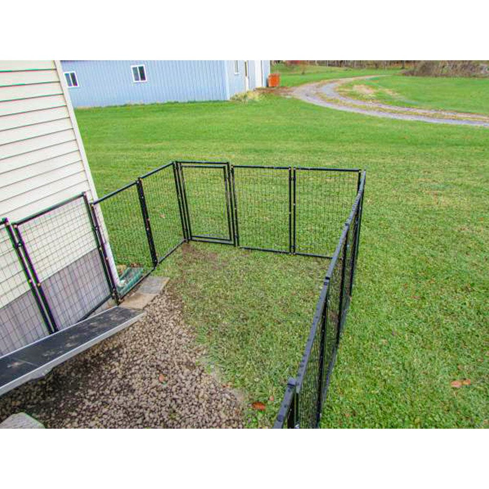 ALEKO 2DK5X5X4SQ Dog Kennel Heavy Duty Pet Playpen 10 X 10 X 4 Foot Dog Exercise Pen Cat Fence Run for Chicken Coop Hens House Animals & Pet Supplies > Pet Supplies > Dog Supplies > Dog Kennels & Runs ALEKO   