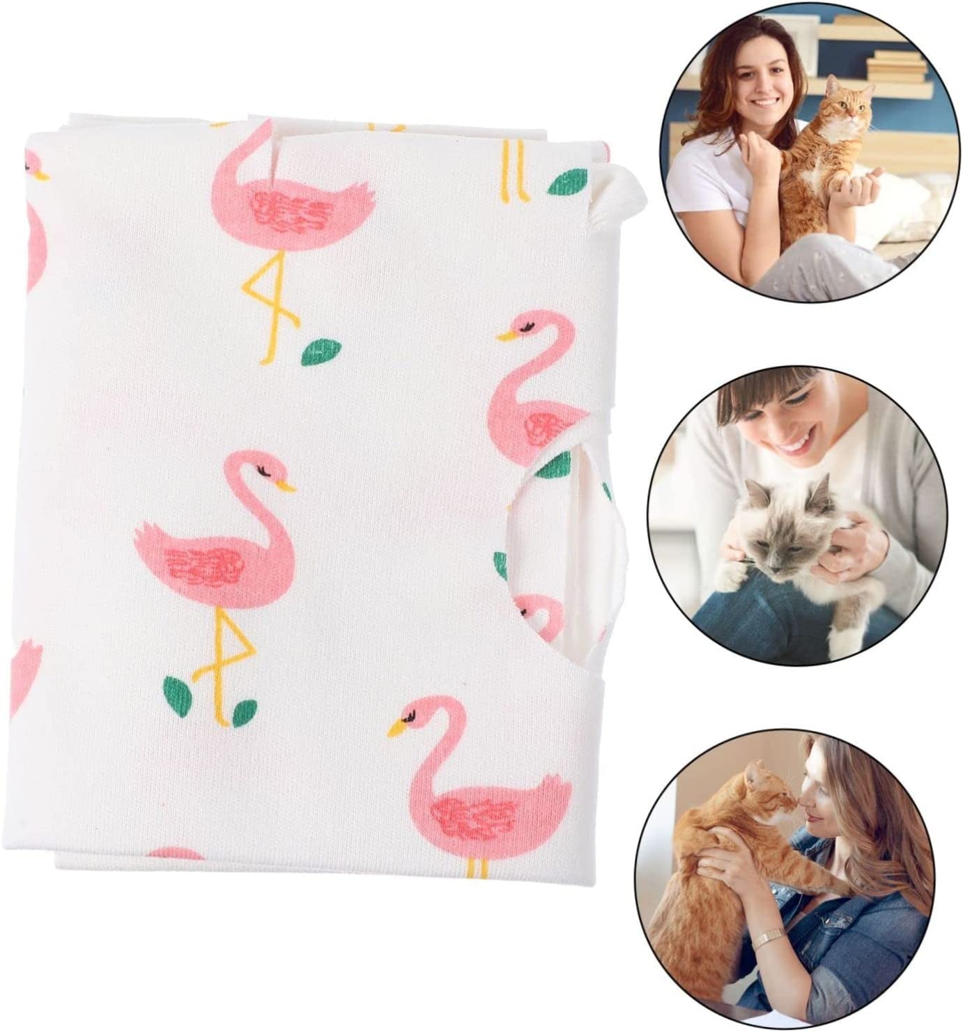 Mipcase 2Pcs M Cat Suit Clothes Licking Diseases - Size Care Pajama Breathable Dog Dogs Flamingo Alternative Wear after Puppy Costume Wound anti Surgery Or Animals & Pet Supplies > Pet Supplies > Dog Supplies > Dog Apparel Mipcase   