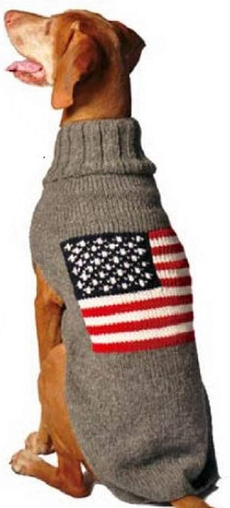 American Flag Dog Sweater Animals & Pet Supplies > Pet Supplies > Dog Supplies > Dog Apparel Chilly Dog XS  