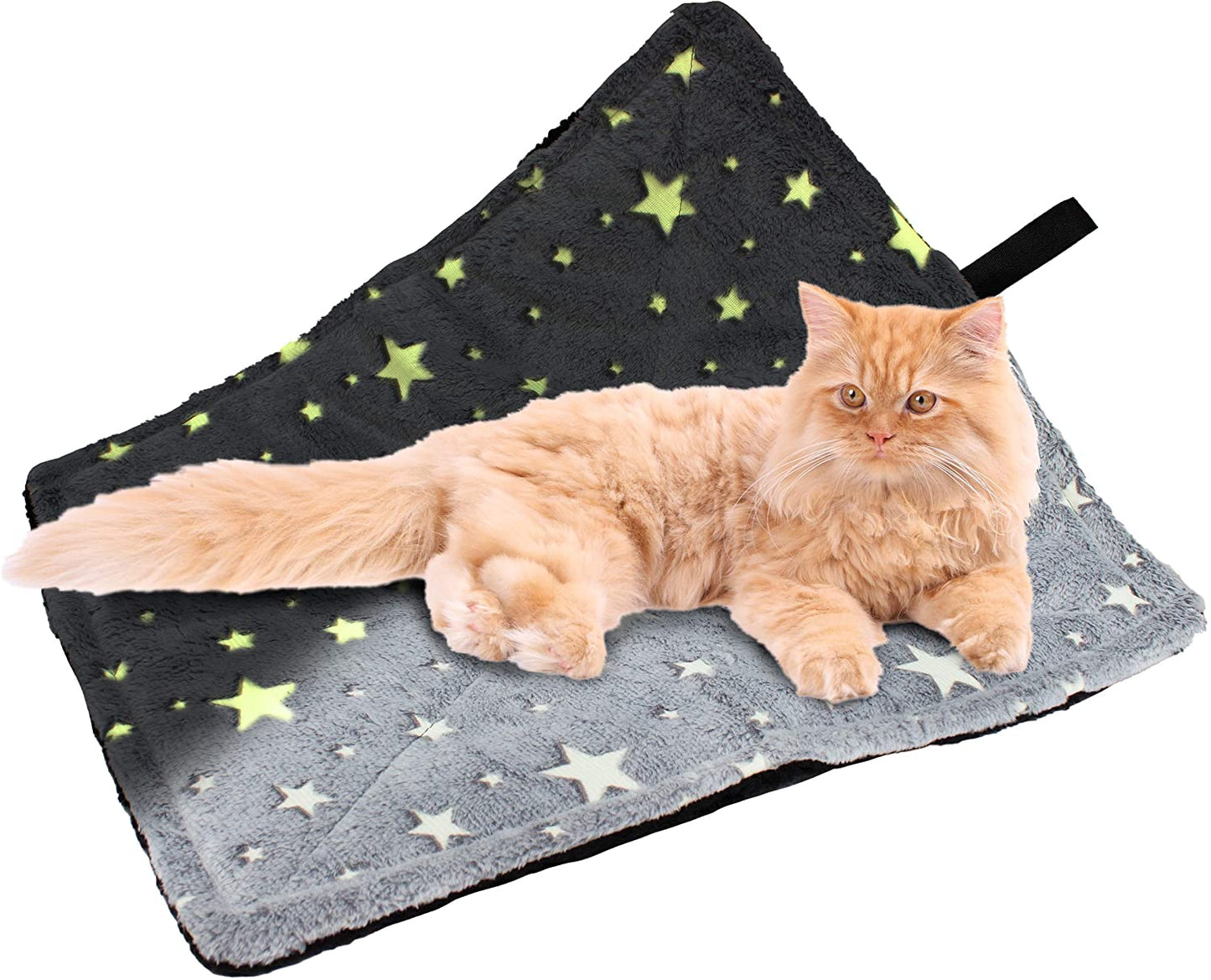 Thermal Cat Pet Dog Warming Bed Mat (Regular, White) Animals & Pet Supplies > Pet Supplies > Cat Supplies > Cat Beds Downtown Pet Supply L Glow in the Dark 