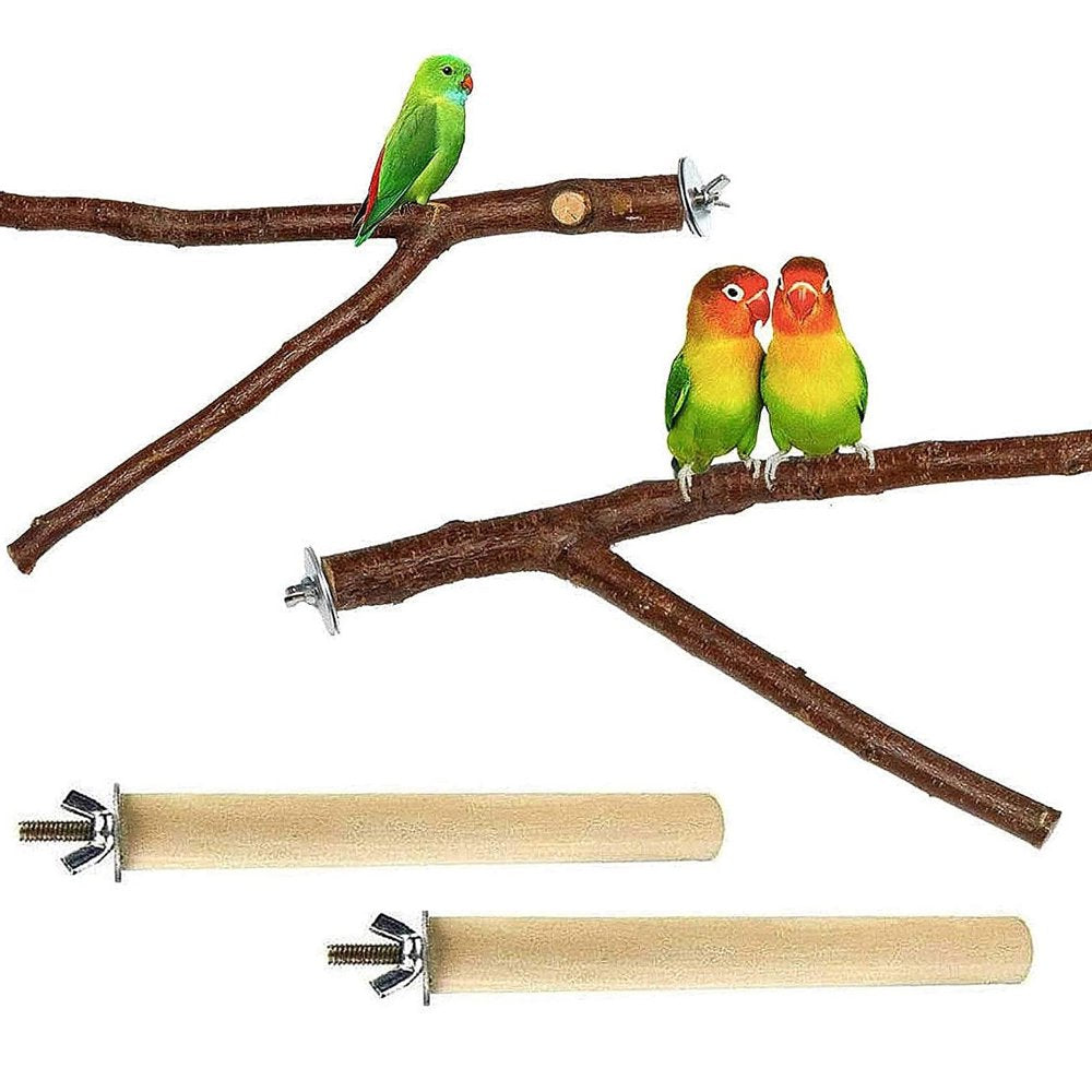 Megawheels Bird Perches Parrot Peach Wood Climbing Stands Cage Accessories Animals & Pet Supplies > Pet Supplies > Bird Supplies > Bird Cage Accessories MEGAWHEELS   