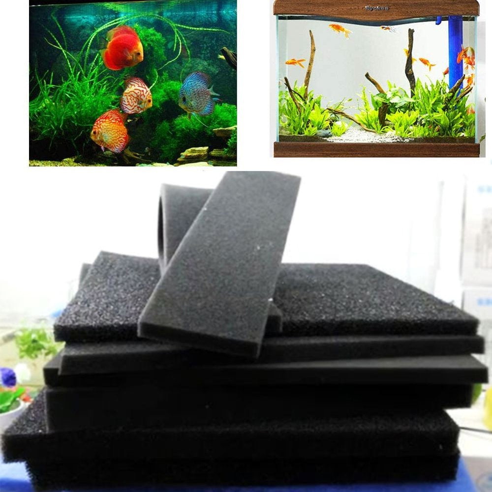 D-GROEE Aquarium Thickening Filter, Reusable Activated Sponge Filter Media Adjustable Water Flow Animals & Pet Supplies > Pet Supplies > Fish Supplies > Aquarium Filters D-GROEE 50*50*2cm  