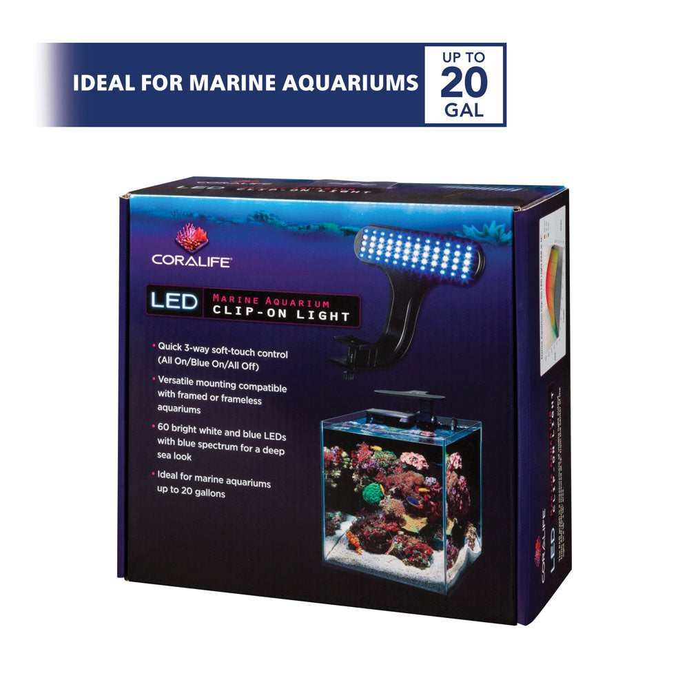 Coralife Clip-On Marine Aquarium LED Light Fixture Animals & Pet Supplies > Pet Supplies > Fish Supplies > Aquarium Lighting Central Garden and Pet   