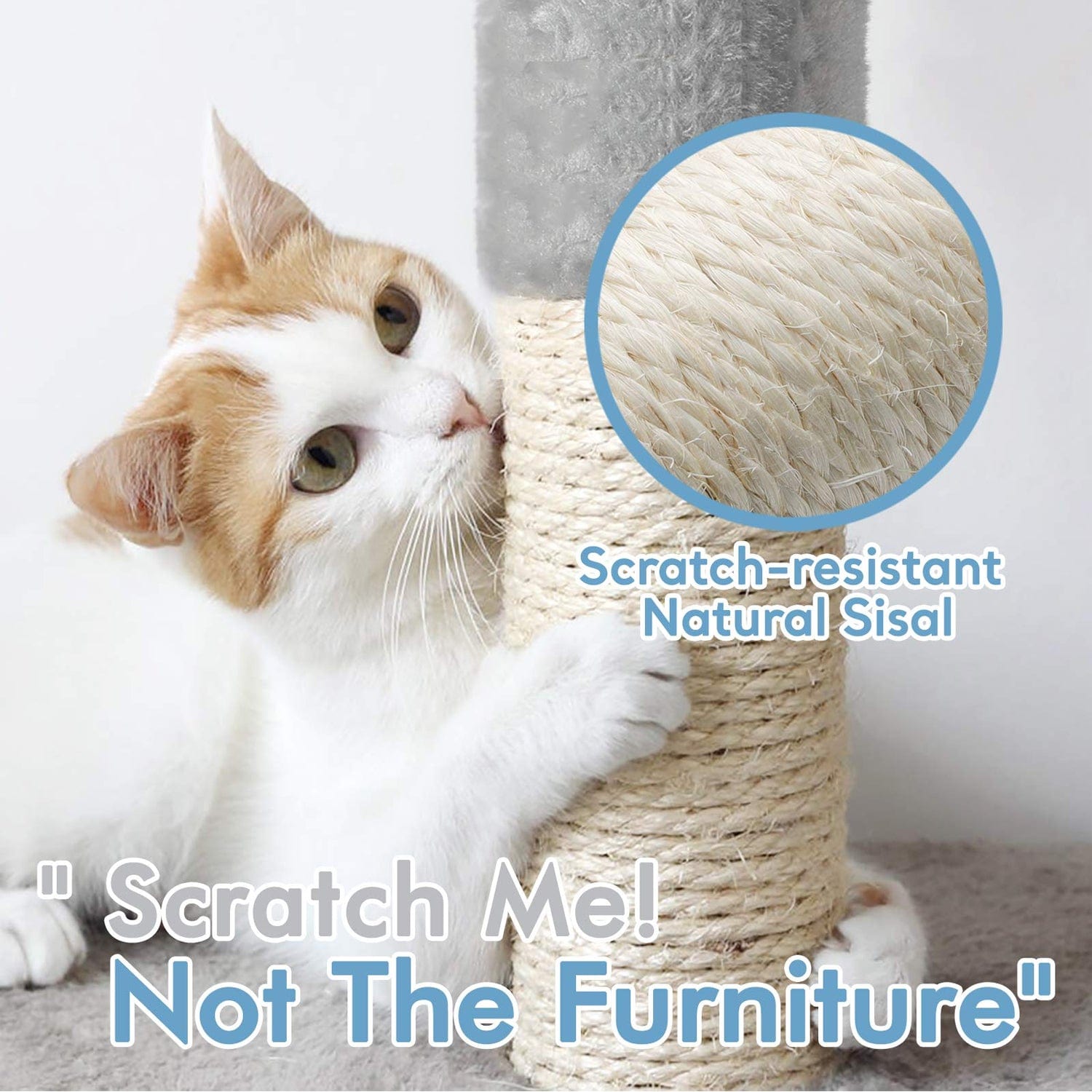 47" Inches Multi-Level Cat Tree Stand House Furniture Kittens Activity Tower with Scratching Posts Kitty Pet Play House
