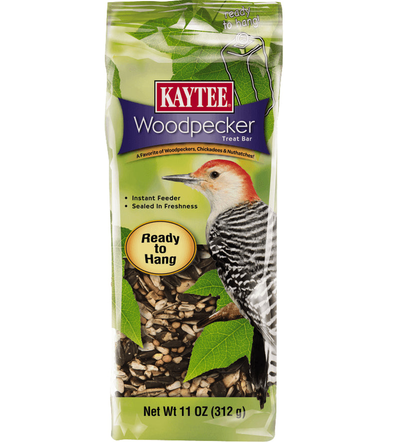 Kaytee, Ready-To-Hang, Woodpecker Bar Wild Bird Feed and Seed, 11 Oz