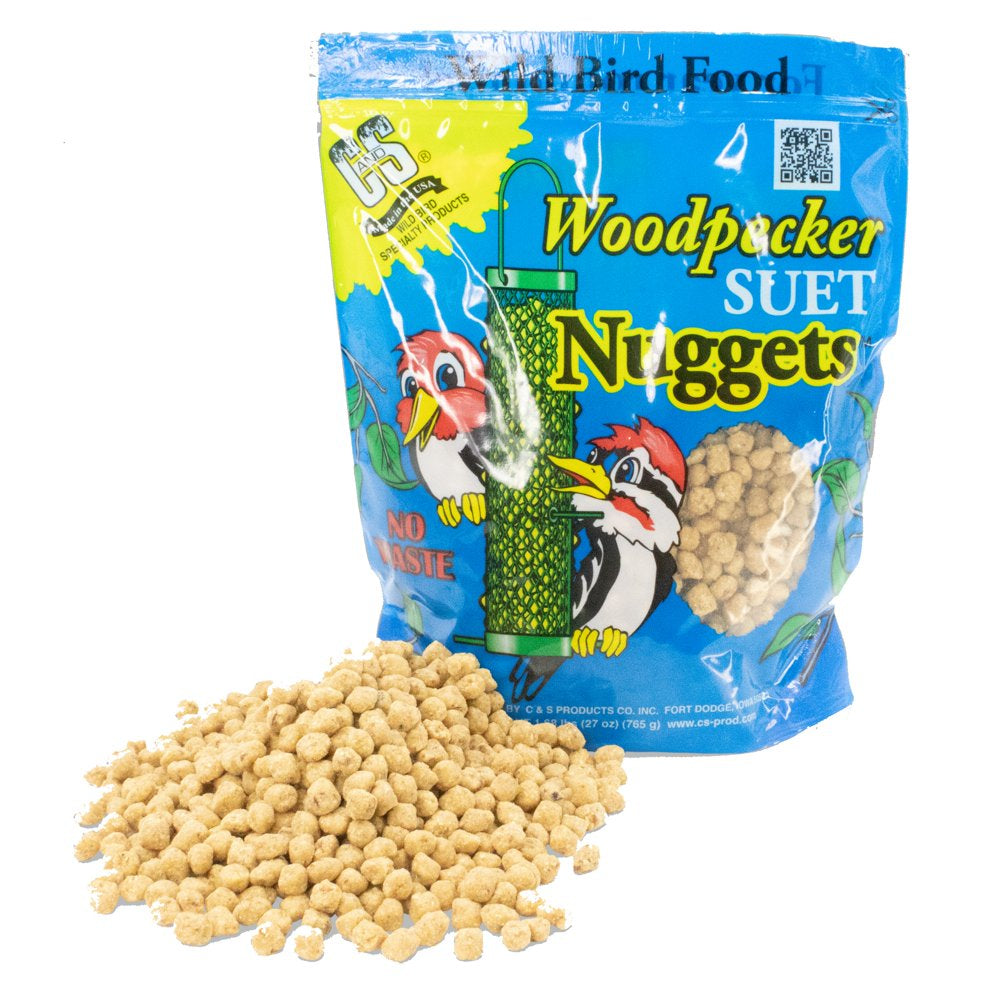 C&S Woodpecker No Melt Suet Nuggets, 27 Oz, Wild Bird Suet Animals & Pet Supplies > Pet Supplies > Bird Supplies > Bird Food C & S PRODUCTS   