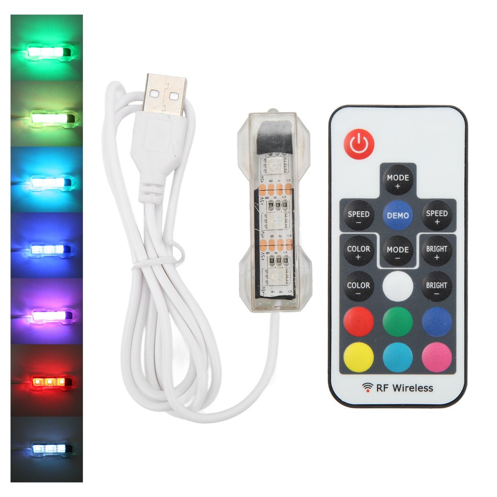 LED Aquarium Light, Colorful USB Charging Underwater Light Light Weight for Small Fish Tanks for Medium Fish Tanks White Line Animals & Pet Supplies > Pet Supplies > Fish Supplies > Aquarium Lighting Spptty   