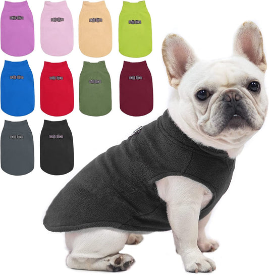 BEAUTYZOO Dog Fleece Vest Sweater Winter Jacket for Small and Medium Dogs with D-Ring Leash Cold Weather Coat Hoodie for XS S M Dogs Boy or Girls Animals & Pet Supplies > Pet Supplies > Dog Supplies > Dog Apparel BEAUTYZOO BLACK Large 