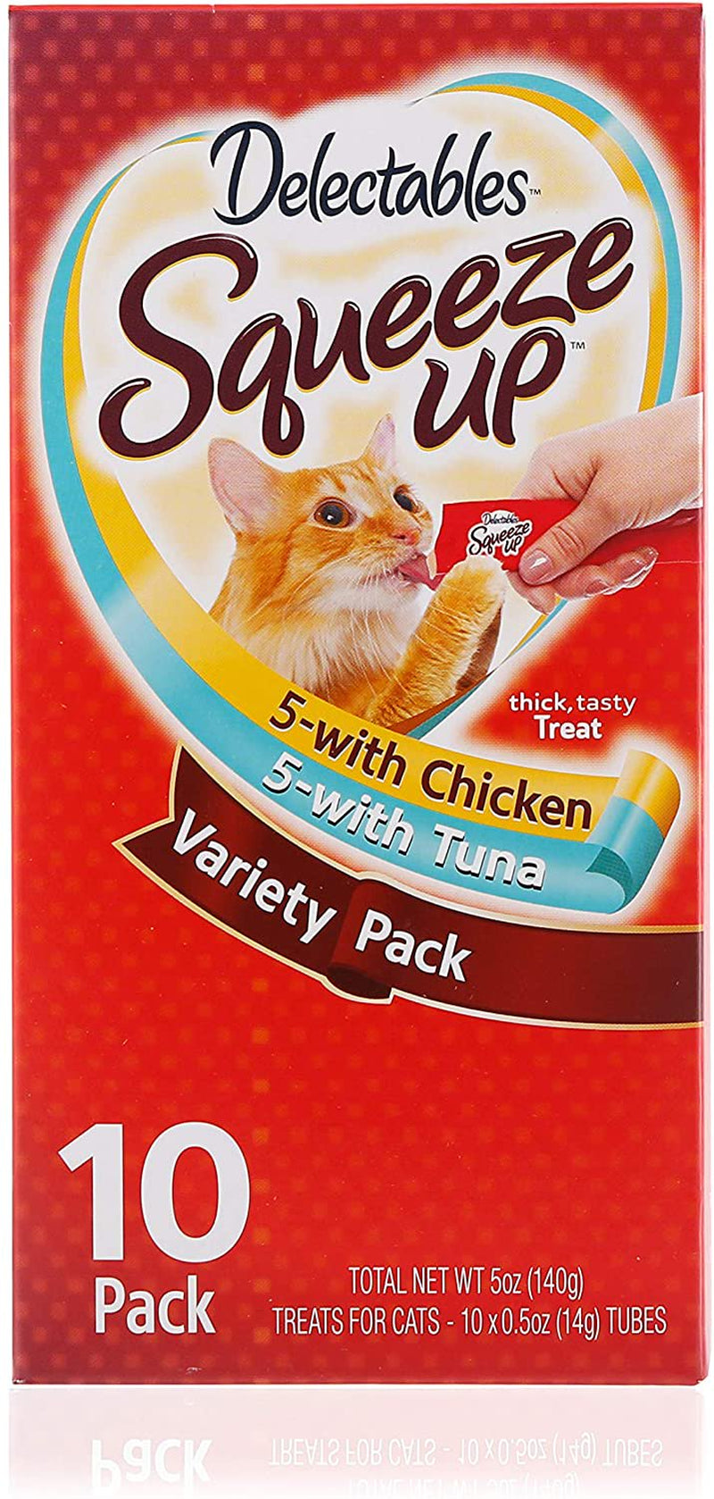 Delectables Squeeze up Lickable Wet Cat Treats Variety Pack, 10Count Animals & Pet Supplies > Pet Supplies > Cat Supplies > Cat Treats Delectables   