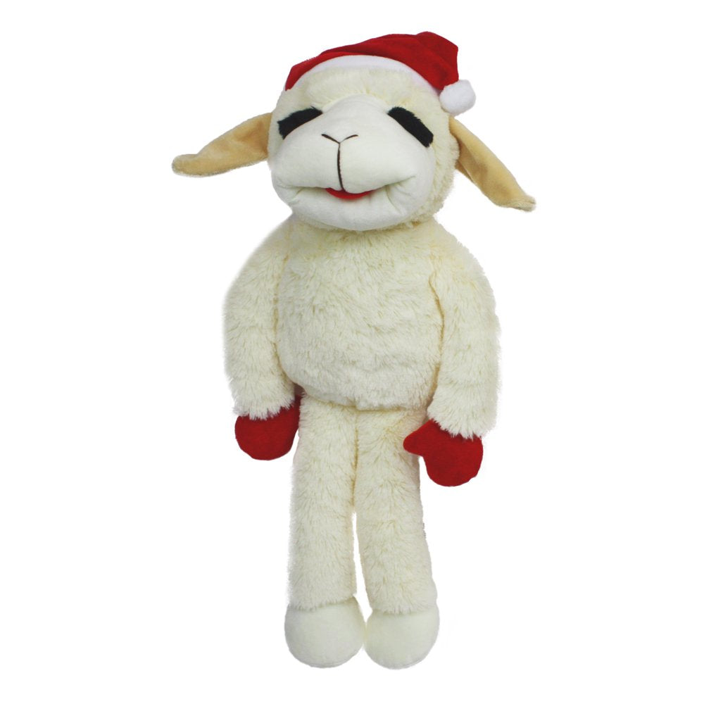 Multipet Holiday Jumbo Lamb Chop Dog Toy, with Squeaker, 19 "