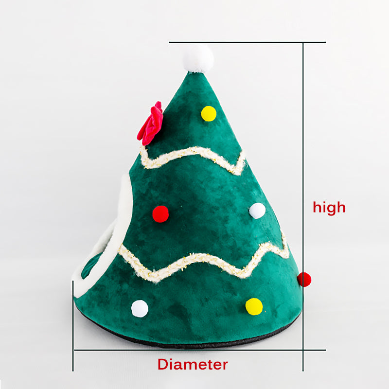 Pet Cat House Dog Bed Puppy Cave Warm Sleeping Bed Christmas Tree Shape Winter Warm Bed for Cats Dog Animals & Pet Supplies > Pet Supplies > Cat Supplies > Cat Beds Ourleeme   