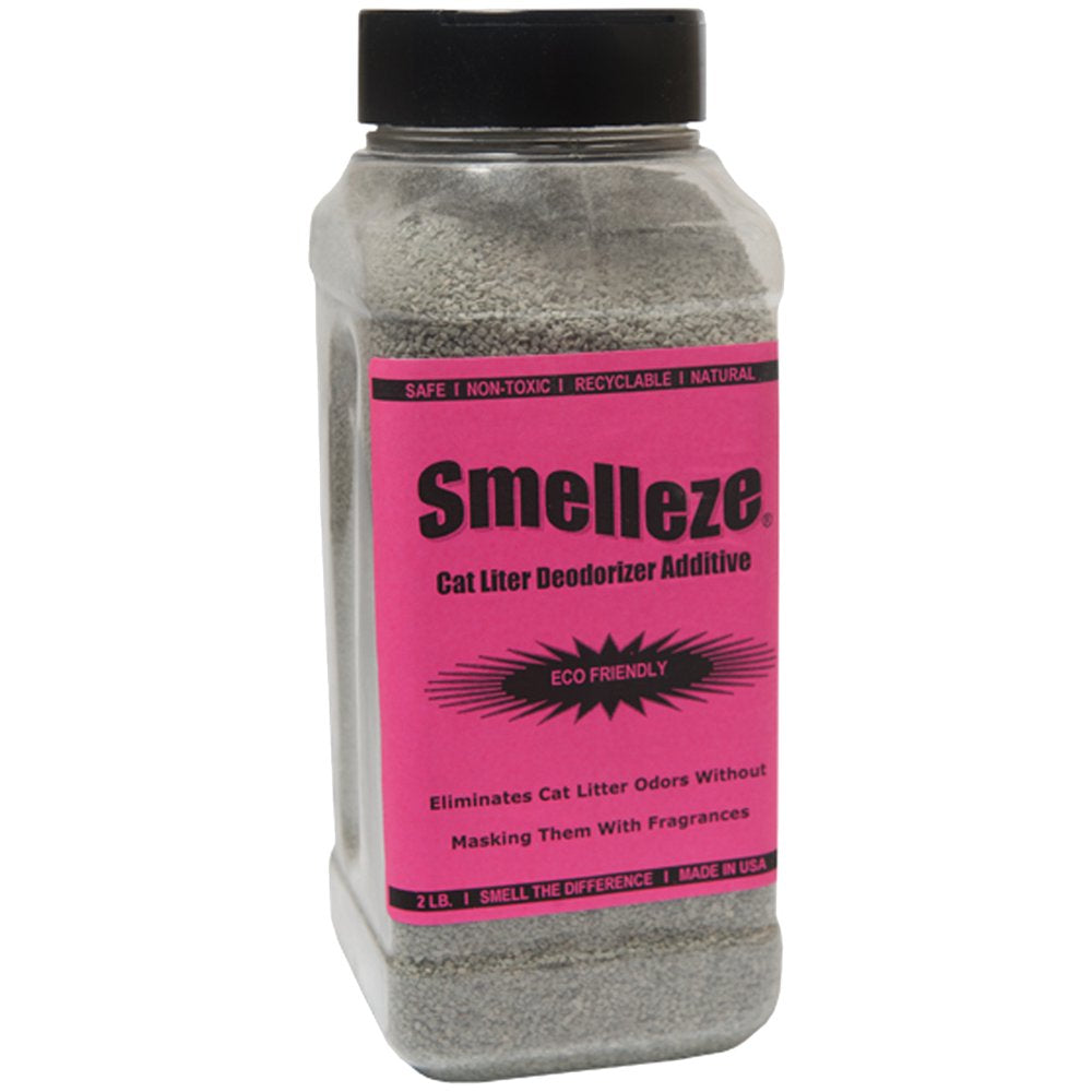 SMELLEZE Eco Cat Litter Odor Removal Additive: 50 Lb. Granules Get Poop & Pee Stench Out Safely Animals & Pet Supplies > Pet Supplies > Cat Supplies > Cat Litter NoOdor.com   