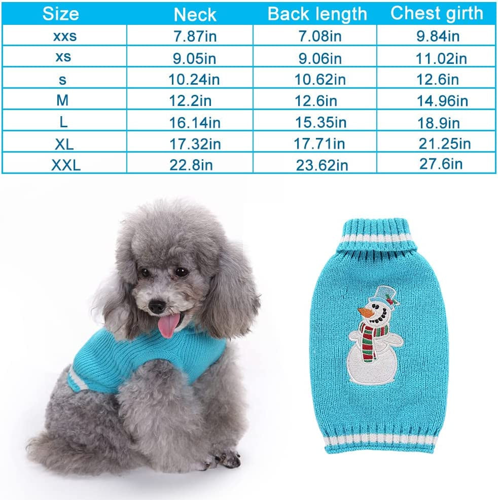 Dog Sweater Turtleneck Knitted,Dog Clothes for Small Medium Dog,Cute Dog Sweaters for Fall Winter，Warm and Soft Dog Sweater Animals & Pet Supplies > Pet Supplies > Dog Supplies > Dog Apparel KINGLEA   