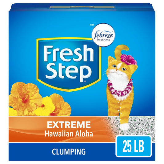Fresh Step Scented Litter with the Power of Febreze, Clumping Cat Litter - Hawaiian Aloha, 25 Lbs Animals & Pet Supplies > Pet Supplies > Cat Supplies > Cat Litter The Clorox Company   