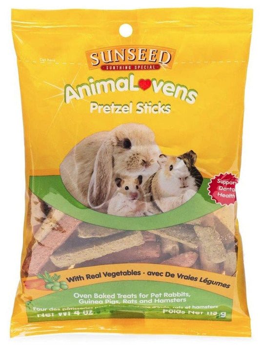 48 Oz (12 X 4 Oz) Sunseed Animalovens Pretzel Sticks for Small Animals Animals & Pet Supplies > Pet Supplies > Small Animal Supplies > Small Animal Treats Sun Seed   
