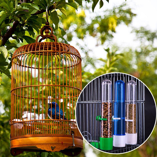 Bird Feeder Water Dispenser Automatic Parrot Food Box for Feeder Cage Accessories Animals & Pet Supplies > Pet Supplies > Bird Supplies > Bird Cage Accessories Acekid Green  