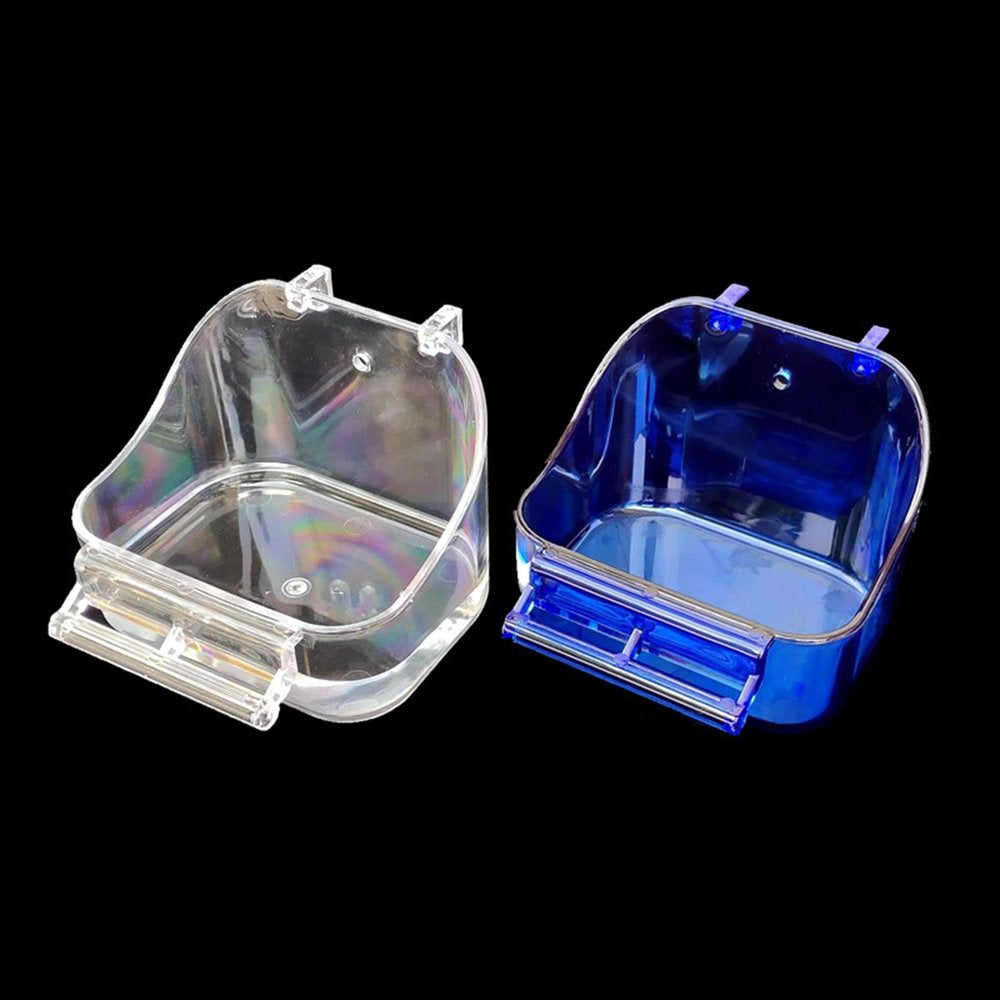 Meidiya Transparent Bird Bath Box with Perch,Bird Bathtub Cage Accessories Animals & Pet Supplies > Pet Supplies > Bird Supplies > Bird Cage Accessories Meidiya   