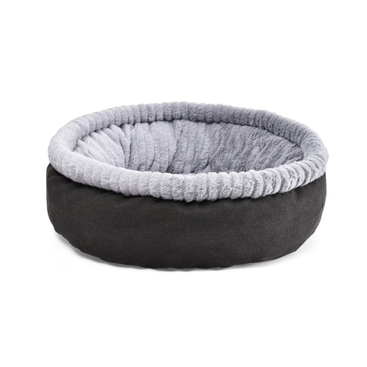 Cat Craft Large Grey Deluxe Super Soft Cat Bed (18" round Deluxe Bolster Bed) Animals & Pet Supplies > Pet Supplies > Cat Supplies > Cat Beds One Source International, LLC L  