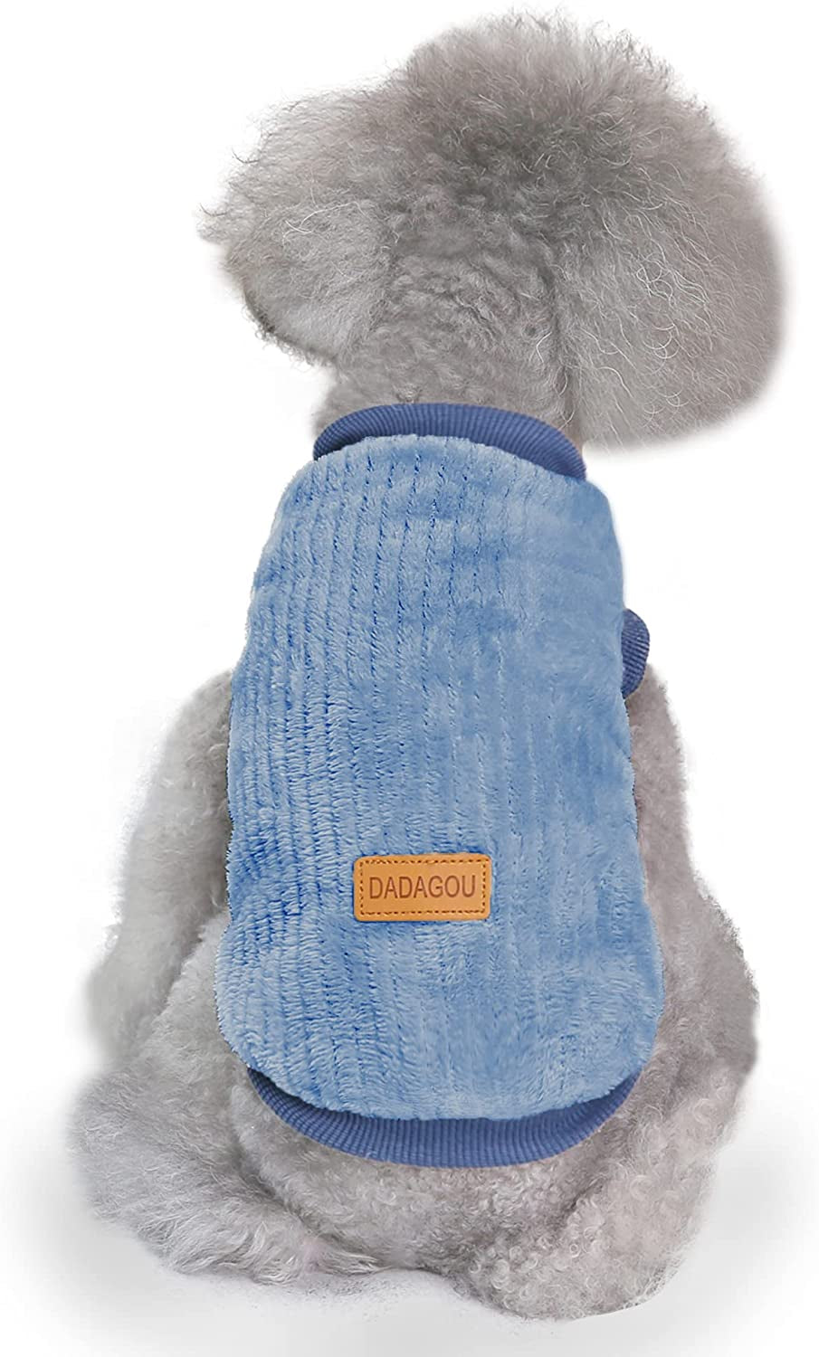 YAODHAOD Dog Clothes Pet Plush Pullover Dog Sweater Soft Thickening Warm Pup Dogs Shirt Winter Puppy Sweater for Dogs Cats (X-Large, Apricot) Animals & Pet Supplies > Pet Supplies > Dog Supplies > Dog Apparel YAODHAOD Blue Large 