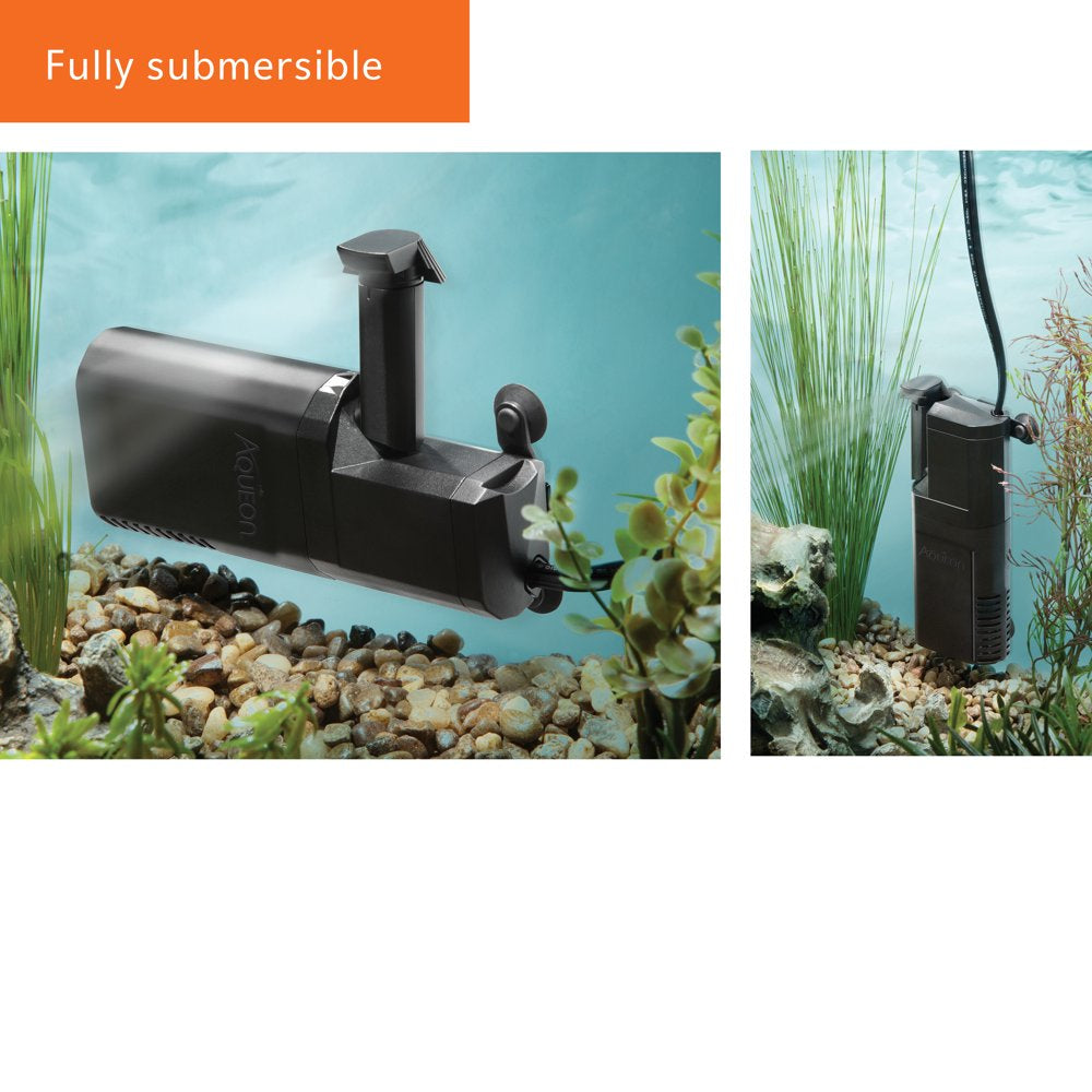 Aqueon Submersible Internal Aquarium Filter, AT10 Gallons Animals & Pet Supplies > Pet Supplies > Fish Supplies > Aquarium Filters Central Garden and Pet   