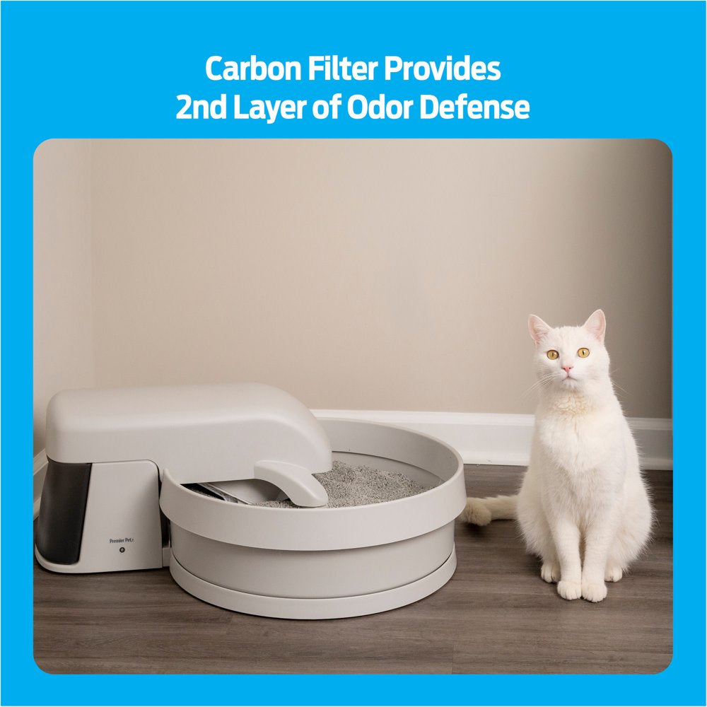 Premier Pet Auto-Clean Litter Box System: Self-Cleaning Litter System, No More Scooping, Auto-Cleans Every 30 Minutes, Superior Odor Control, Works with Any Clumping Clay Litter Animals & Pet Supplies > Pet Supplies > Cat Supplies > Cat Litter Box Liners Radio Systems Corporation   