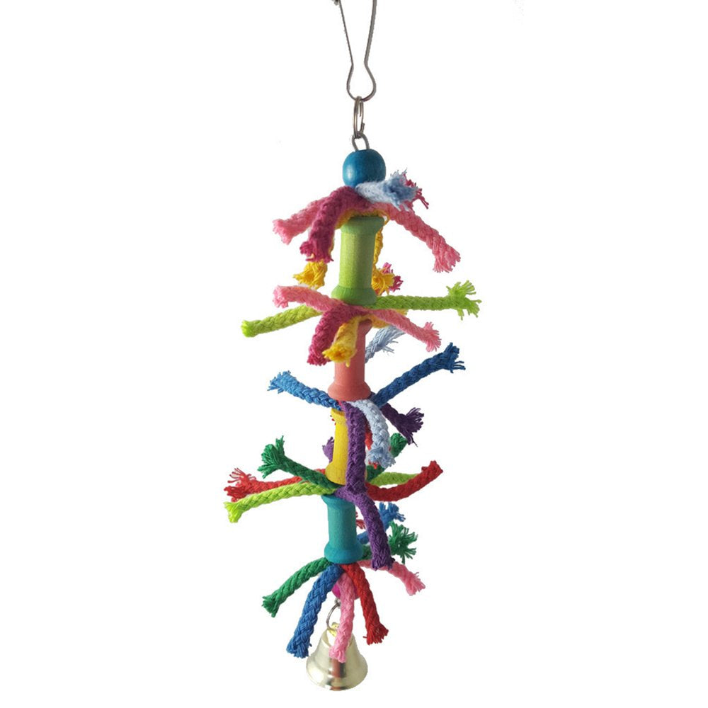 D-GROEE 8Pcs/Set Bird Swing Chewing Toys - Parrot Hammock Bell Toys Suitable for Small Parakeets, Cockatiels, Conures, Finches,Budgie,Macaws, Parrots, Love Birds Animals & Pet Supplies > Pet Supplies > Bird Supplies > Bird Toys D-GROEE   