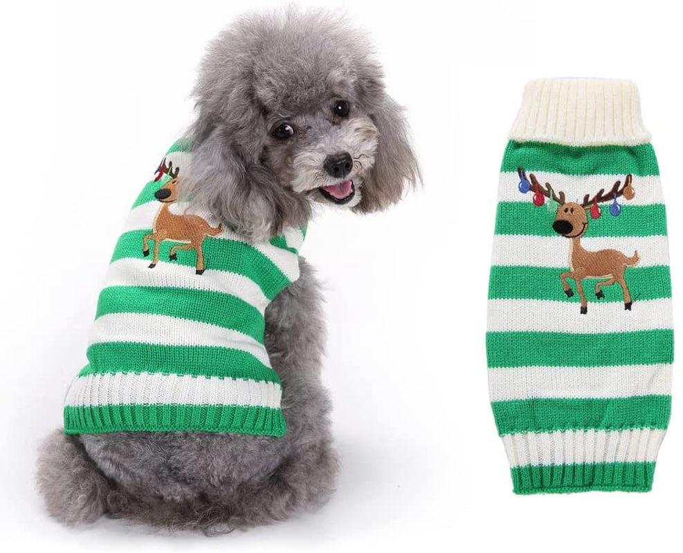 Dog Sweater Turtleneck Knitted,Dog Clothes for Small Medium Dog,Cute Dog Sweaters for Fall Winter，Warm and Soft Dog Sweater Animals & Pet Supplies > Pet Supplies > Dog Supplies > Dog Apparel KINGLEA White Small 