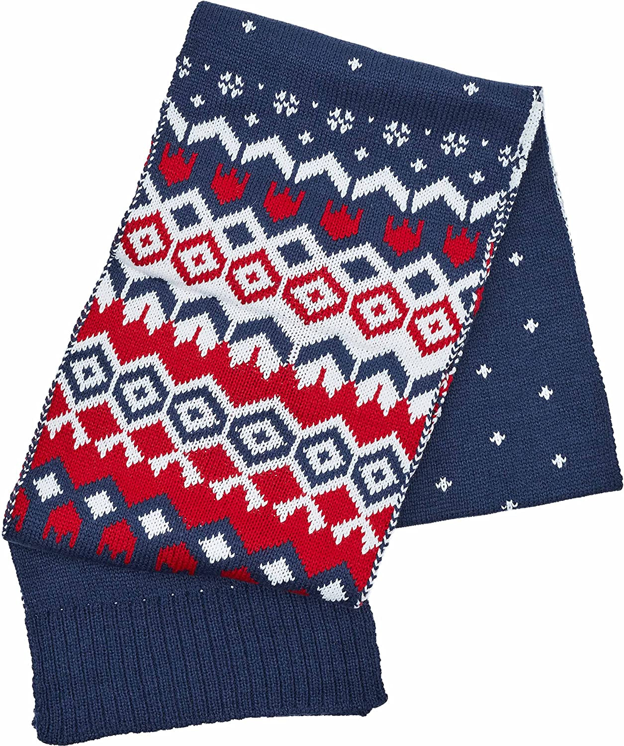 Blueberry Pet 2022/2023 New Christmas Family Scarf for Dog, Holiday Festive Fair Isle Dog Scarf in Navy Blue, Small/Medium Animals & Pet Supplies > Pet Supplies > Dog Supplies > Dog Apparel Blueberry Pet Pet Lover Scarf - Navy Blue Unisex - Scarf 