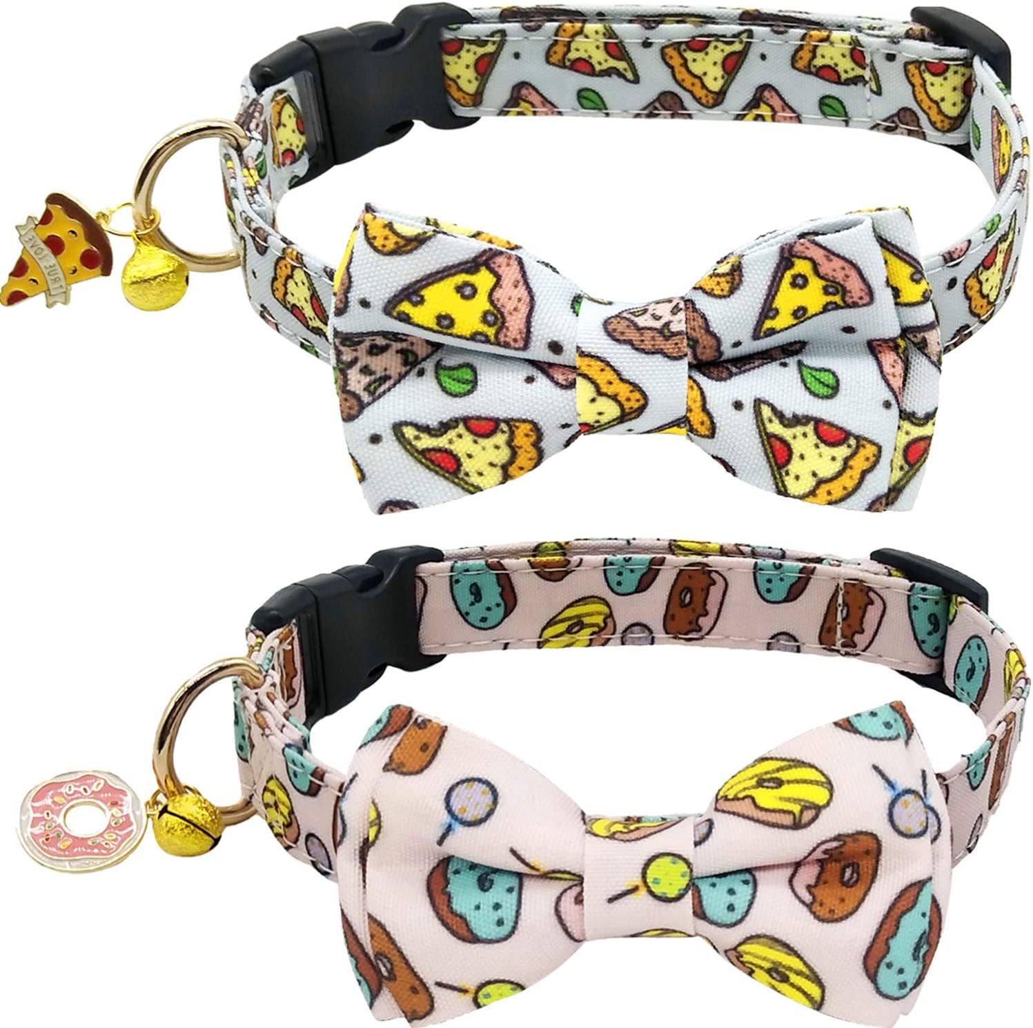 LV Pet Collars with Metal bow