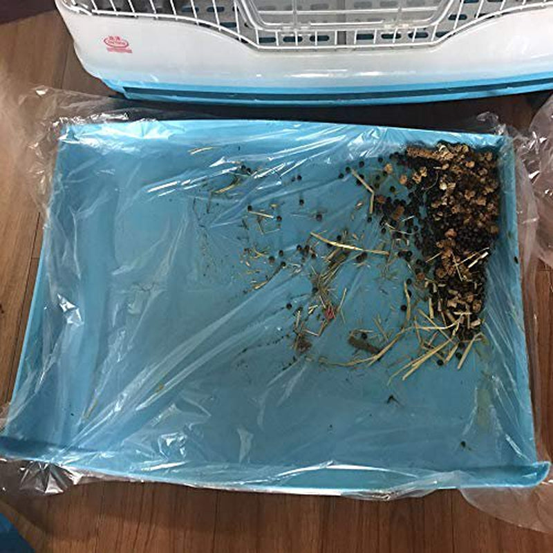 Pesandy Disposable Rabbit Cage Liner, Plastic Bunny Cage Mat Film to Replace Diapers Suitable for Most Rabbit, Hamster, Guinea Pigs & All Small Animals - 50PCS Universal Toilet Film, 37.4'' Animals & Pet Supplies > Pet Supplies > Dog Supplies > Dog Diaper Pads & Liners PeSandy   