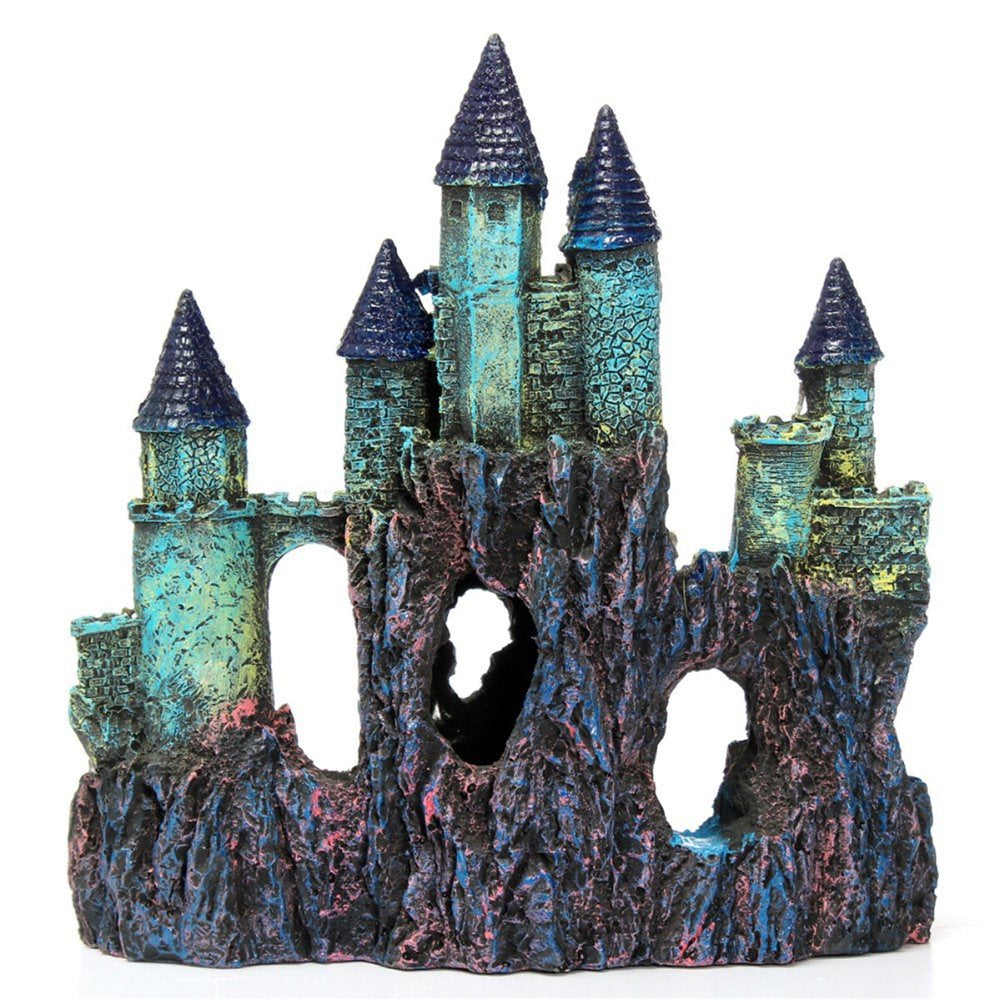 Archer Retro Aquarium Castle Resin Artificial Building Fish Tank Landscaping Decor Animals & Pet Supplies > Pet Supplies > Fish Supplies > Aquarium Decor Archer   