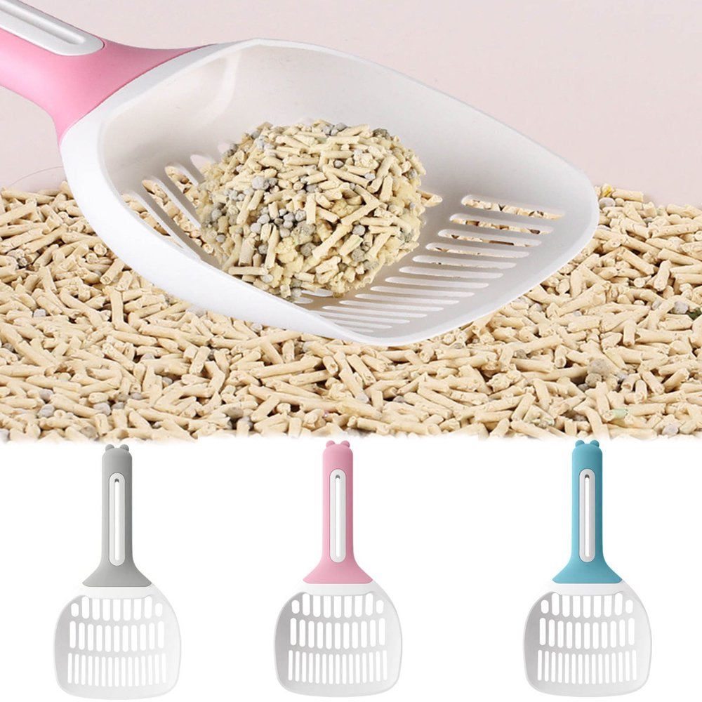 Pet Enjoy Large Cat Litter Scoop,Pp Cat Litter Shovel for Kitty Litter Boxes,Stable Long Handle Hollow Design Easy Filtration Cat Litter Box Cleaner Animals & Pet Supplies > Pet Supplies > Cat Supplies > Cat Litter Pet Enjoy Gray  