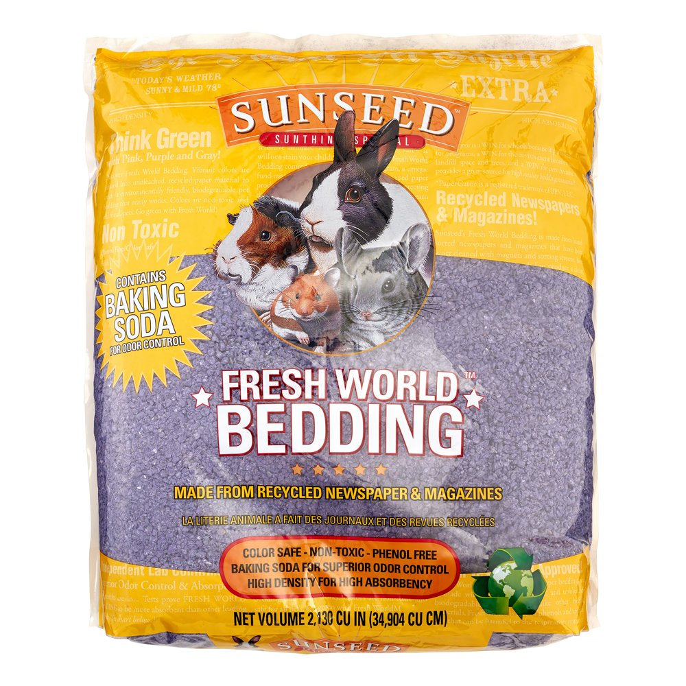 Sunseed Fresh World Small Animal Bedding, Pink, 20 Lb Animals & Pet Supplies > Pet Supplies > Small Animal Supplies > Small Animal Bedding SEA CHEM LABORATORIES INC.   