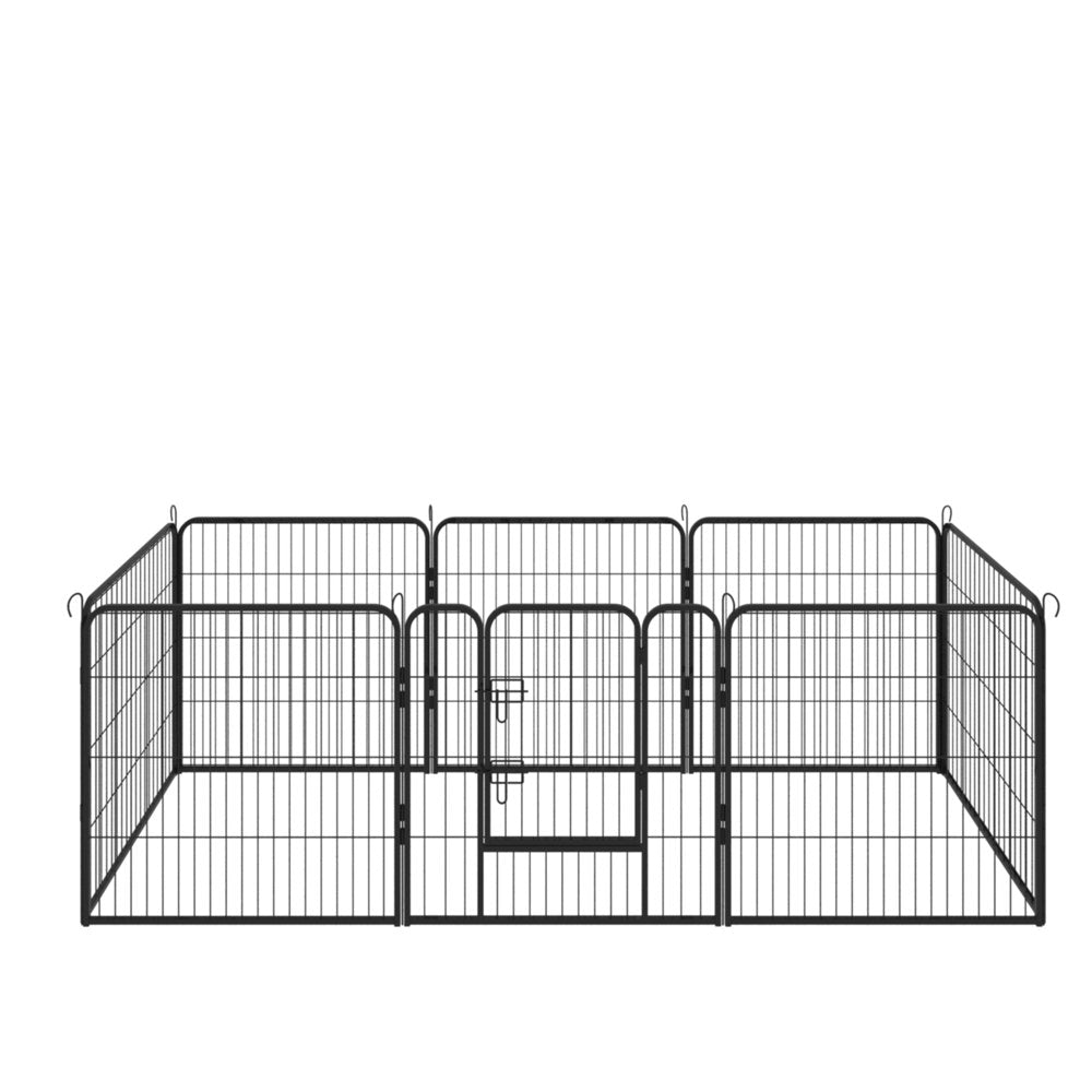 Meterk 8-Panels Wholesale Cheap Best Large Indoor Metal Puppy Dog Run Fence / Iron Pet Dog Playpen