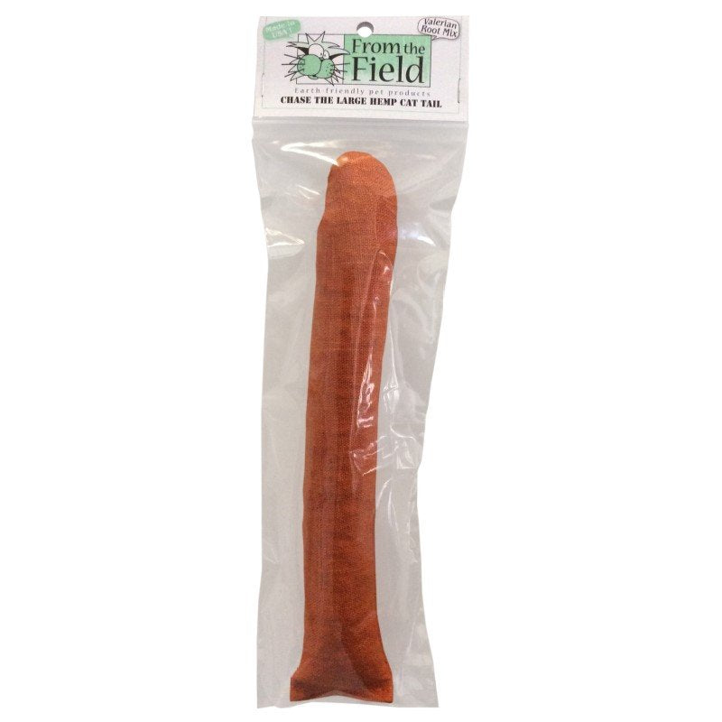 From the Field Cat Toy Chase the Large Hemp Cat Tail - Valerian Root and Catnip Mix Animals & Pet Supplies > Pet Supplies > Cat Supplies > Cat Toys From The Field   