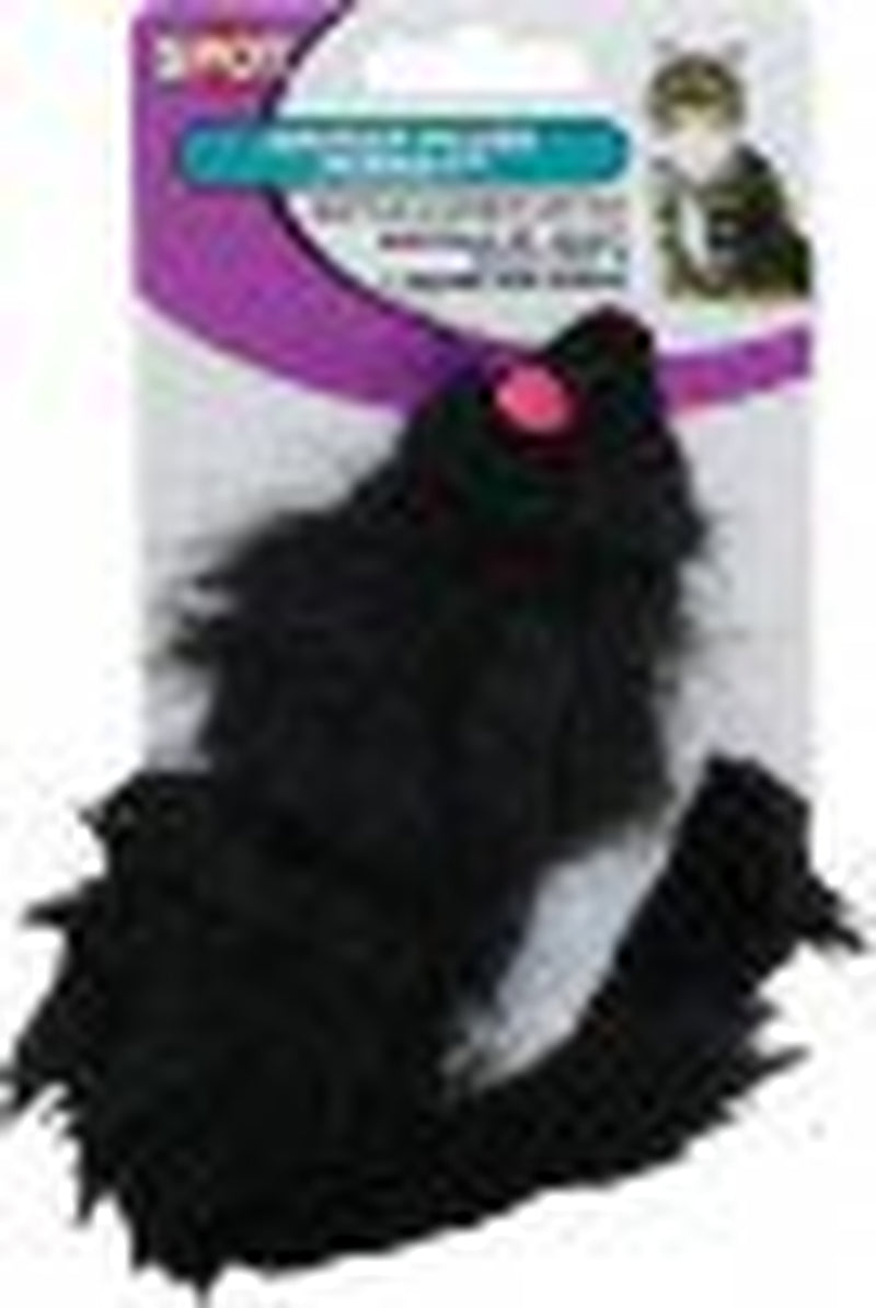 Shaggy Plush Ferret with Rattle & Catnip Cat Toy, Black Animals & Pet Supplies > Pet Supplies > Cat Supplies > Cat Toys Ethical Products   