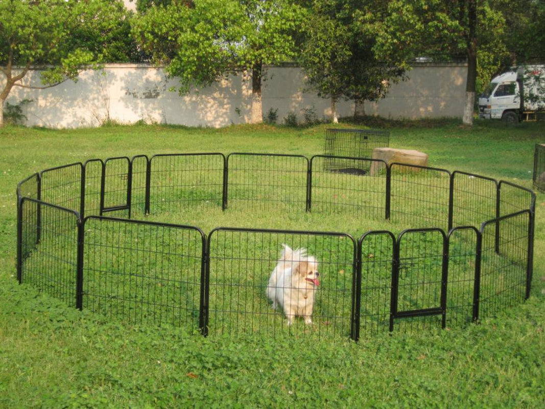 AFANQI One Door Dary Gray Dog Playpen, 31" X 24" Dog Fence, Exercise Pen for Large/Medium/Small Dogs and Cats, Pet Puppy Playpen for RV, Camping, Yard Animals & Pet Supplies > Pet Supplies > Dog Supplies > Dog Kennels & Runs AFANQI   