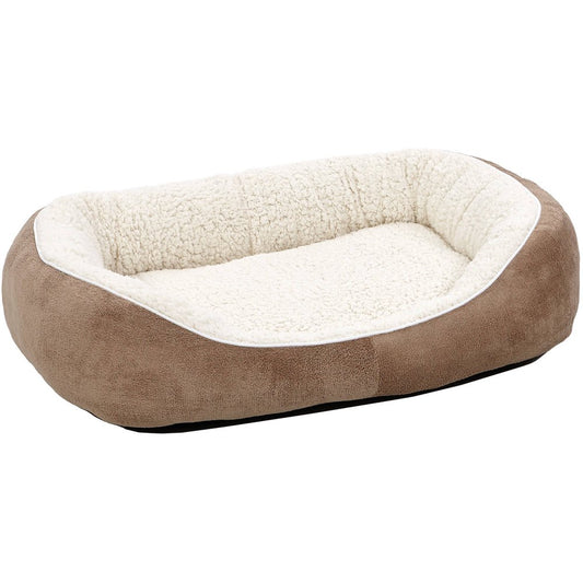 Midwest Ultra-Soft Fleece Dog Cuddle Bed, Medium, Brown Animals & Pet Supplies > Pet Supplies > Cat Supplies > Cat Beds MIDWEST METAL PRODUCTS Medium (30.5"L x 23.5"W) Brown 