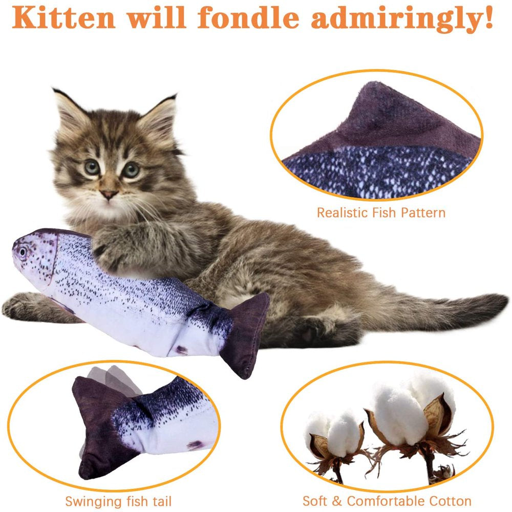  Electric Moving Fish Cat Toy Realistic Flopping Fish Dog Toy  Plush Interactive Cat Toy Fun Toy for Cat Exercise : Pet Supplies