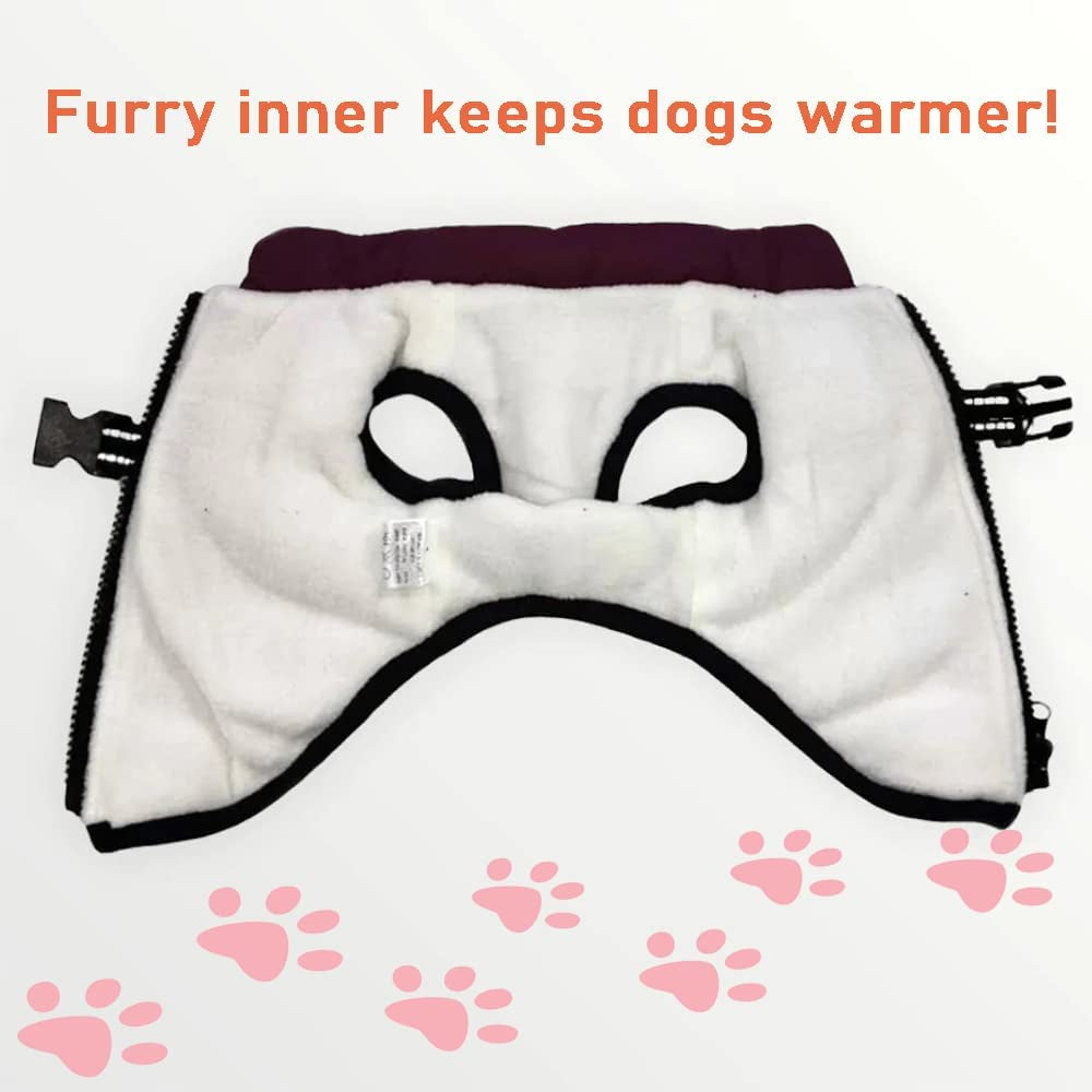 Furry Jacket for Dog Pup Royal Puproyal Furry Jacket for Dogs Furry Dog Jacket with Harness Puproyal Furry Jacket for Dog Cold Weather Dog Jacket for Small Medium Large Dogs Animals & Pet Supplies > Pet Supplies > Dog Supplies > Dog Apparel Fiogomis   