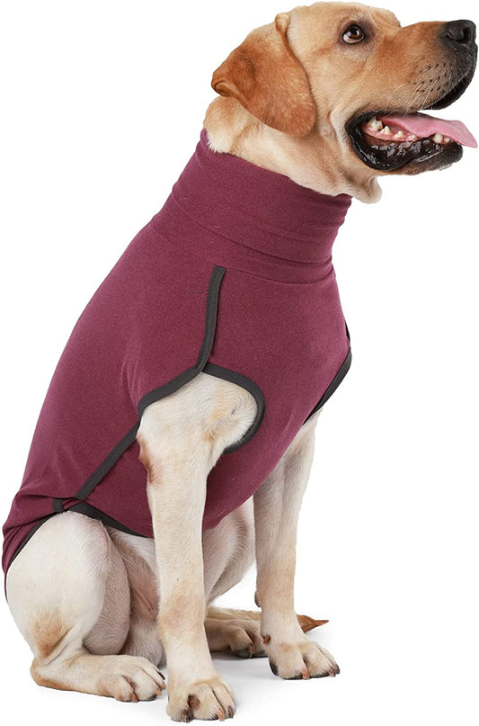 Dog Sweater Pullover Cold Weather Vest for Dogs Dog Sweatshirt Dog Jacket for Indoor and Outdoor Use (Medium, Wine Red) Animals & Pet Supplies > Pet Supplies > Dog Supplies > Dog Apparel Dotoner Wine red Medium 