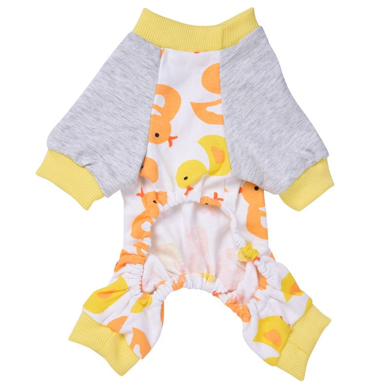 Dog Pajamas Adorable Pet Clothes Jumpsuit Pjs Apparel Soft Fleece Cat Coat Animals & Pet Supplies > Pet Supplies > Cat Supplies > Cat Apparel BAGGUCOR   