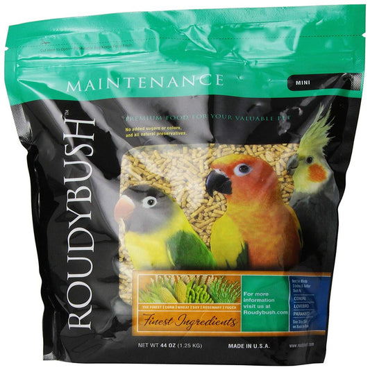 Daily Maintenance Bird Food, Mini, 44-Ounce, No Added Sugars or Colors by Roudybush Animals & Pet Supplies > Pet Supplies > Bird Supplies > Bird Food Roudybush   