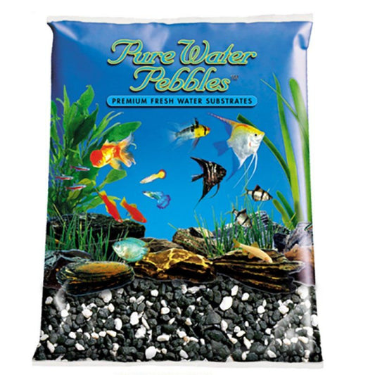 Pure Water Pebbles Aquarium Gravel - Salt & Pepper 5 Lbs (3.1-6.3 Mm Grain)