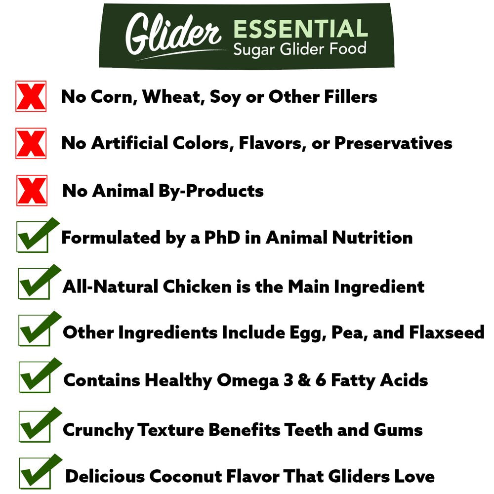 Exotic Nutrition Glider Essential Deluxe Food Starter Package - Zoopro Glider Essential, Zoopro Garden Fresh Re-Hydrate, Instant-Hpw Insect & Fruit Recipe Animals & Pet Supplies > Pet Supplies > Small Animal Supplies > Small Animal Food Exotic Nutrition   