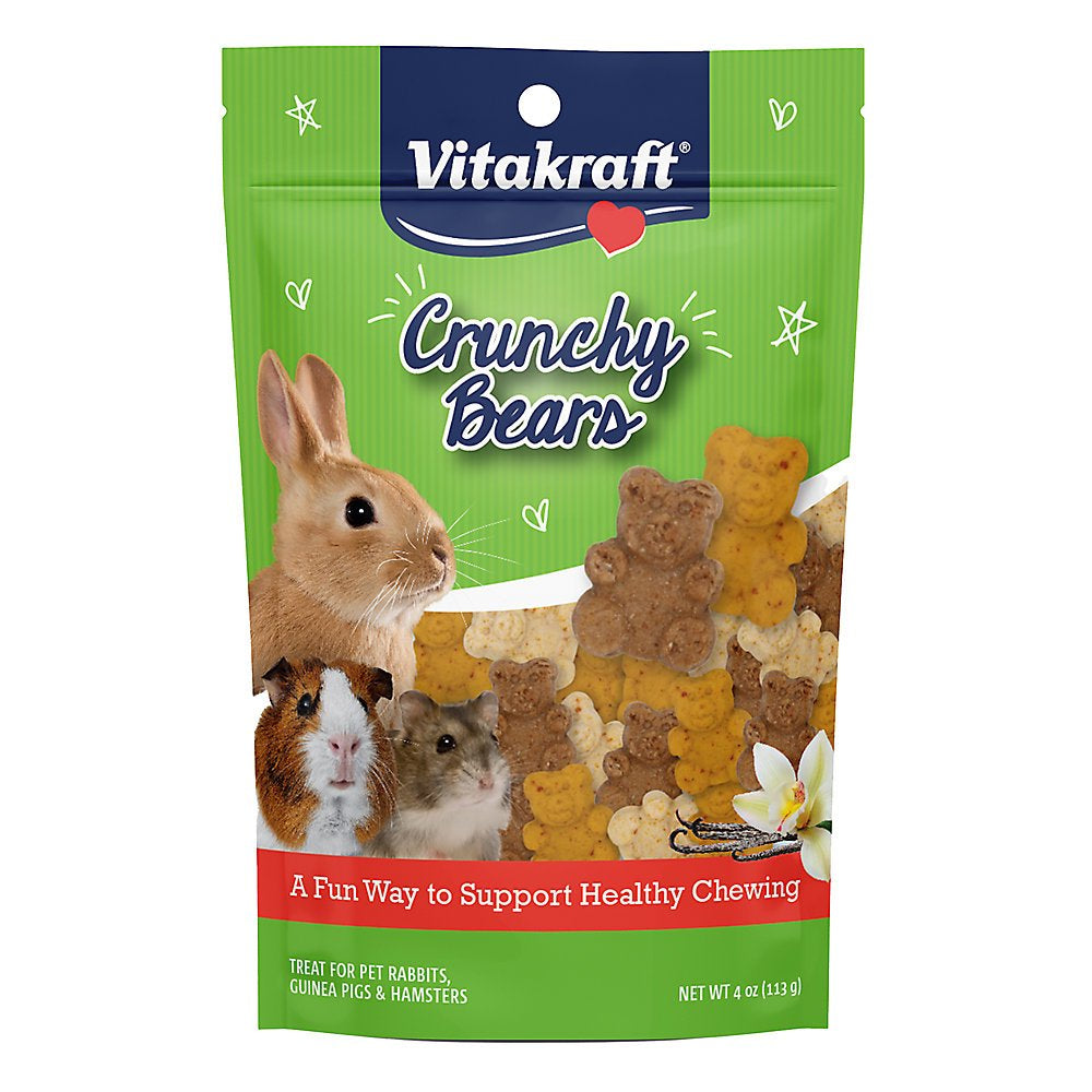 Vitakraft Crunchy Bears Small Animal Treat - Fun, Oven-Baked, 4Oz Animals & Pet Supplies > Pet Supplies > Small Animal Supplies > Small Animal Treats Vitakraft Sunseed 24 oz (6 x 4 oz)  