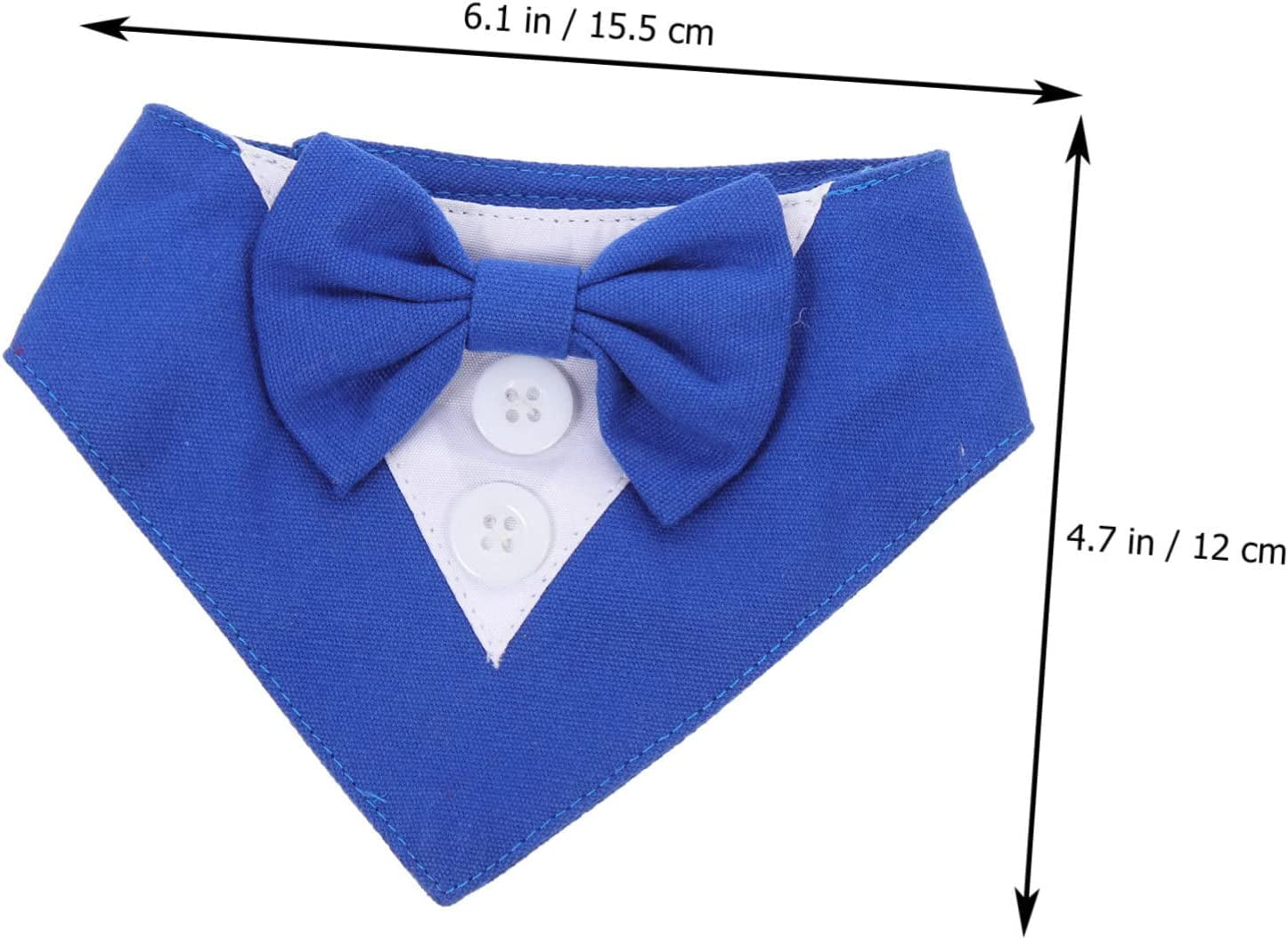 Balacoo 4Pcs Decor Neck Tuxedo Collar Pet Bib Blue Formal Costume Suit Accessory with Puppy Cat Neckerchief Cosplay Medium Neckwear Party Tie Towel Adjustable Bow Dog Saliva Large Xs Animals & Pet Supplies > Pet Supplies > Dog Supplies > Dog Apparel Balacoo   