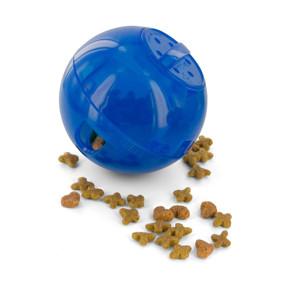 Petsafe Slimcat Interactive Feeder Ball for Cats, Fill with Food and Treats, Green Animals & Pet Supplies > Pet Supplies > Dog Supplies > Dog Toys Radio Systems Corporation Blue  